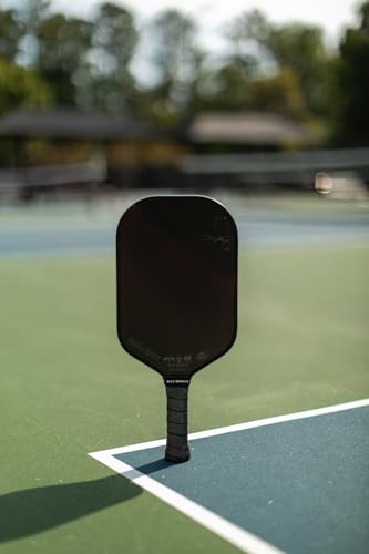 Wild Monkeys Prima Ghost – Midweight (8.2oz) Raw T700 Carbon Fiber Pickleball Paddle | 15mm Honeycomb Core for Stability and Control | Prolite Phantom Grip | USAP Approved