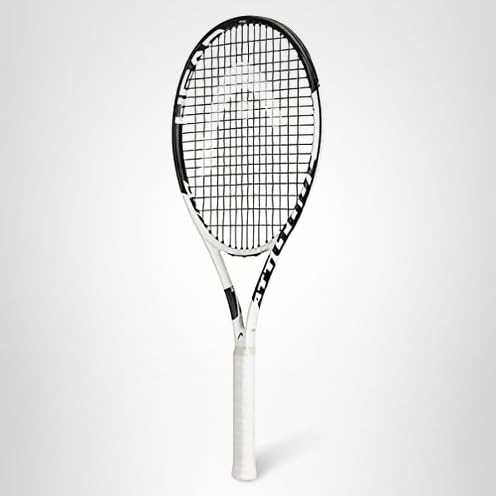 Head Metallic 6 Racket HEAD Metallix Attitude Pro White Tennis Racket - Pre-Strung Adult Tenn ...