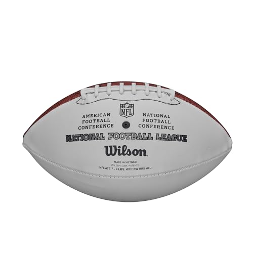 WILSON New NFL Autograph Football - Official Size, Brown