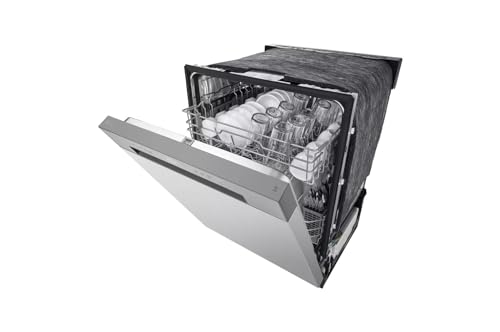 LG Front Control Dishwasher with LoDecibel™ Quiet Operation and Dynamic Dry™, Stainless Steel