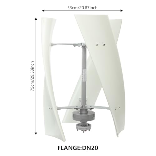 Portable Wind Turbine Power Generator 500W 12V Vertical Windmill for Home Use With Controller