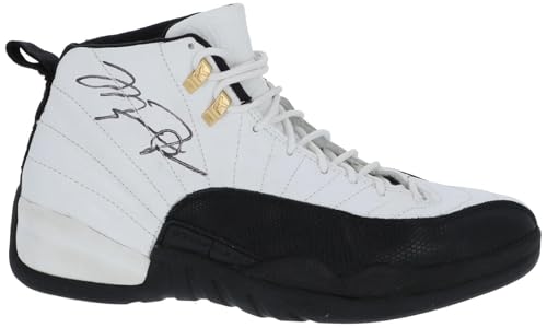 Michael Jordan Game Used Twice Signed 1997 Air Jordan Sneakers PSA DNA & MEARS - Autographed NBA Sneakers