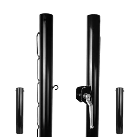 Aoneky Round Pickleball Post with Ground Sleeves