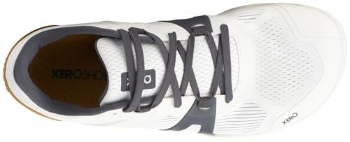 Xero Shoes Women's 360 Rally Tennis Zero Drop Court Shoe, White/Asphalt, 9