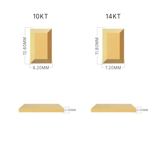 SHOP WGS (Set of 3-3 Gram) 1 Gram Gold Bar 14K Yellow Gold Bullion Bars for Collectible & Value Storage Gifts for Him & Her