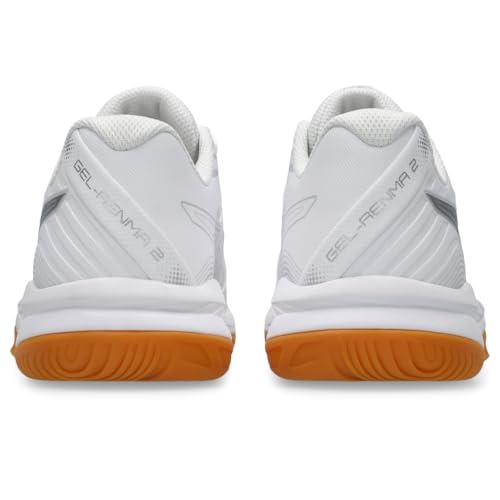 ASICS Women's Gel-RENMA 2 Pickleball Shoes, 7.5, White/Pure Silver