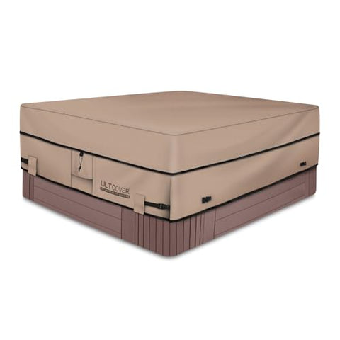 ULTCOVER Waterproof 600D Polyester Square Hot Tub Cover Outdoor SPA Covers 85 x 85 inch
