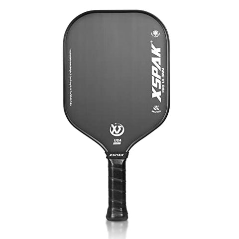 XS XSPAK Carbon Fiber Pickleball Paddle - Tournament Edition - World Champion Surface Technology Options Pickleball Racket - USAPA Polypropylene Honeycomb Paddle with Cushion Comfort Grip