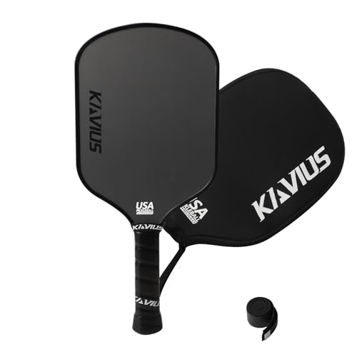 KAVIUS T700 Carbon Fiber Pickleball Paddle Honeycomb Core 16mm Pickleball Paddle Pro Pickle Ball Paddles Advanced Players with Cover USAPA Approved Pickle Ball Rackets Long Handled