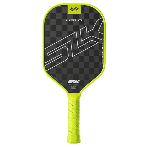 Selkirk Sport SLK Halo Control XL Pickleball Paddle | Carbon Fiber Pickleball Paddles with a Rev-Core Power Polymer Core | Designed for Ultimate Spin & Power | Green