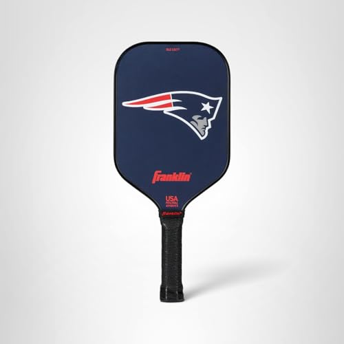 Franklin Sports New England Patriots Pickleball Paddle - Pickleball X - Polypropylene Core, Team Logo - NFL Official Licensed Product