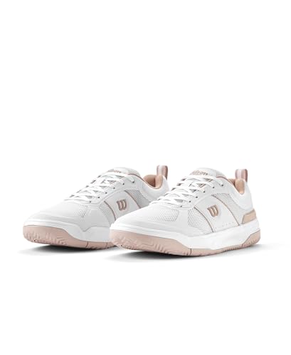 WILSON Pickle Pro Women's Pickleball Shoe - White/Cameo Rose, Size 7.5 US