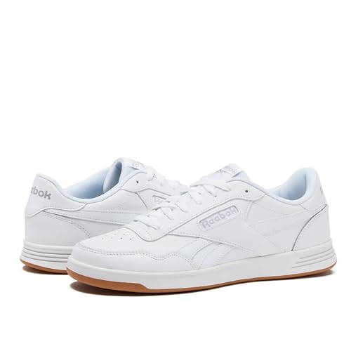 Reebok Court Advance Womens Sneakers - Casual Fashion White Sneakers for Women, Tennis Women's Shoes Size 5 to 11, Footwear White/Cold Grey 2/Reebok Gum, 10.5