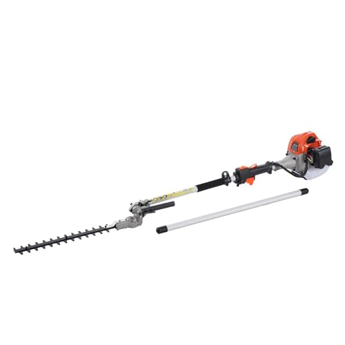 VEVOR 5-in-1 26cc 2 Cycle Gas Powered Dual Sided Hedge Trimmer, Weed Eater, String Trimmer, Edger, Pole Saw Chainsaw Pruner with EPA, CE and EMC Certification