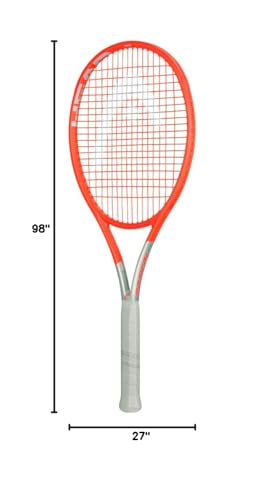 HEAD Radical Pro Tennis Racquet, 27 Inch Performance Adult Racket - 4 3/8 Grip, Unstrung