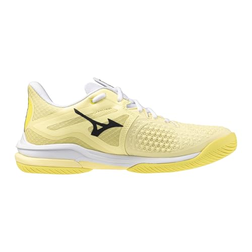 Mizuno Wave Exceed Tour 6 AC Women's Racquet Sports Shoe, Pale Yellow-Black Sand, US Womens 7.5