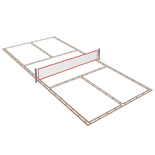 lronCreek Pickleball Court Marking Kit Easy to Install Professional Size Adjustable Pickleball Court Line Cardboard Stencil for Asphalt Concrete Driveway Backyard