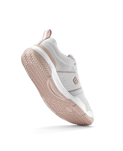 WILSON Pickle Pro Women's Pickleball Shoe - White/Cameo Rose, Size 8 US