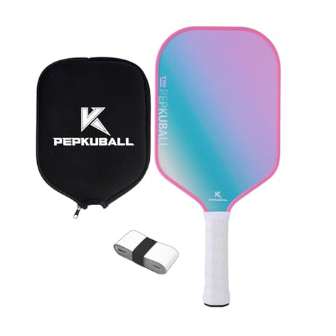 Pink Pickleball Paddles for Women T700 Carbon Fiber Pickleball Paddle Set - Lightweight & Durable Rackets with Comfort Grip, Includes 1 Paddle Cover,1 Grip Tape, for Indoor/Outdoor (Carbon Pink)