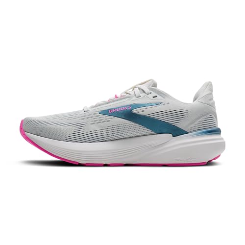 Brooks Women’s Revel 8 Neutral Running & Walking Shoe - White/Moonlight/Pink - 7 Medium