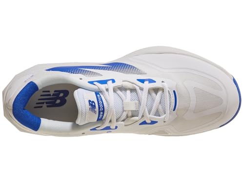 New Balance Men's 796 V4 Pickleball Tennis Shoe, White/Blue Gemstone, 10 M