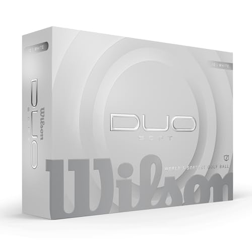 WILSON 2025 Duo Soft Golf Balls - White, 12 Balls