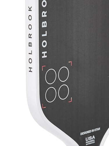 Holbrook Power Pro Elite Pickleball Paddle: USAPA Approved, Carbon Fiber Surface, Power, Control, Spin, Edgecraft Foam Polypropylene Honeycomb Core - 14mm