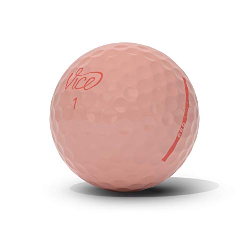 VICE Golf Pro Soft Golf Balls, Peach Parfait