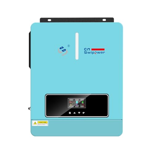 Xijia 3600W Hybrid Solar Inverter，24VDC to 120VAC Power Converter with 120A MPPT Solar Charging Controller，Battery-Less Operation Pure Sine Wave Inverter for Home, RVs and Off-Grid Cabin