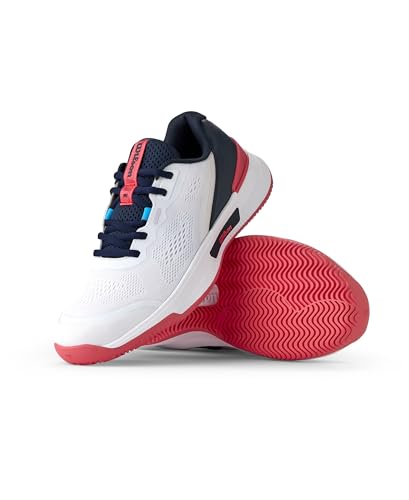 WILSON Intrigue Pro Women's Tennis Shoe - White/Navy Blazer/Dubarry, Size 8.5 US