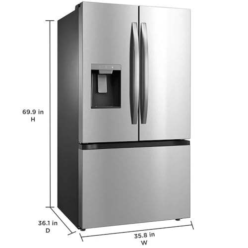 Midea MRF29D6AST 29.3 Cu. Ft. Stainless 3-Door French Door Smart Refrigerator