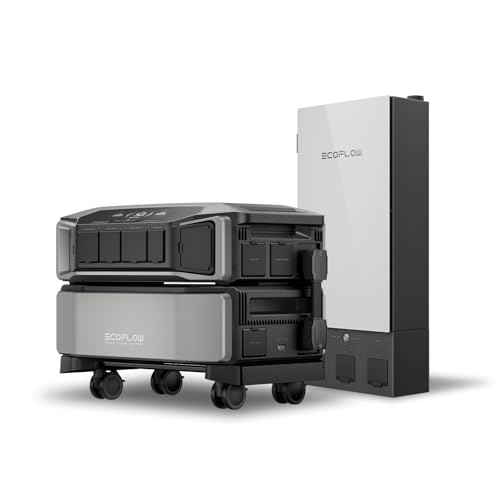 EF ECOFLOW DELTA Pro Ultra with Smart Home Panel 2, 6144Wh Power Station, 120/240V 7200W AC Output, Lifepo4 Battery Backup Expandable to 90kWh, Solar Generator for Home Use, RV