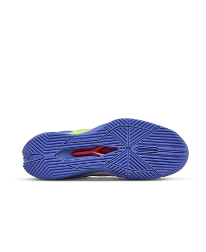 WILSON Rush Pro 4.5 Men's Tennis Shoe - White/Amparo Blue/Safety Yellow, Size 9.5 US