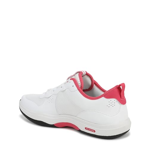 Ryka Womens Court Agility Cross Training Shoes White/Popstar Pink 8.5 W