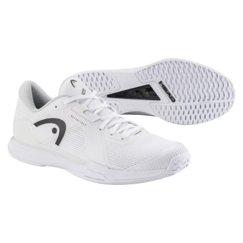 HEAD Sprint Pro 4.0 Men's Tennis Shoes, White/Black, 9.0