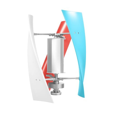 12V Wind Turbine, 400W Wind Power Generator Kit with Electromagnetism Controller, 3 Vertical Fiberglass Blades Wind Turbine Generator, 3-Phase Ac Permanent Magnet Generator for Mobile House, Boat