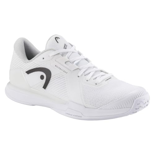 HEAD Sprint Pro 4.0 Men's Tennis Shoes, White/Black, 9.0