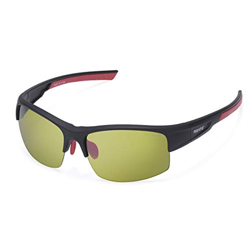 maivnz High Definition Golf Ball Finder Sport Glasses for Men Women Golf Sunglasses Golfing Glasses (Black/Green)