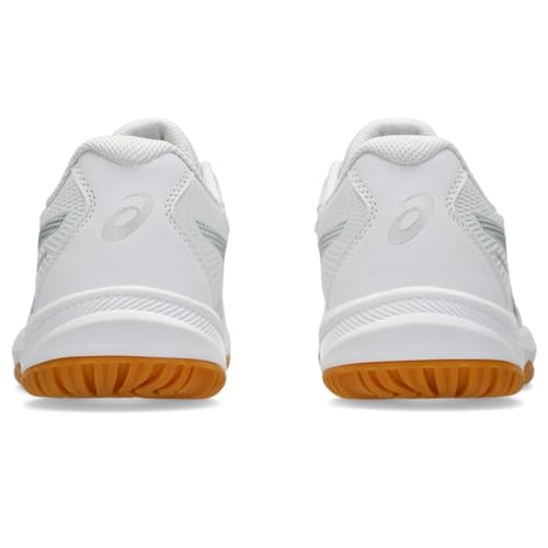 ASICS Women's Upcourt 6 Volleyball Shoes, 8.5, White/Pure Silver