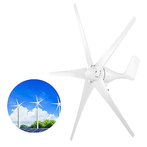 1600W Wind Turbine Generator, 5 Blade, 48V, Nylon Fiber, Low Speed Starting, for Home Marine Industrial Energy Equipment