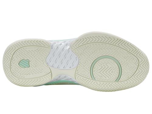 K-Swiss Women’s Express Light Pickleball Shoes – Lightweight Breathable Court Shoe, Stable Support, Durable Toe Protection, Ice/Honeydew/Neon Pastel Pink, 9 W