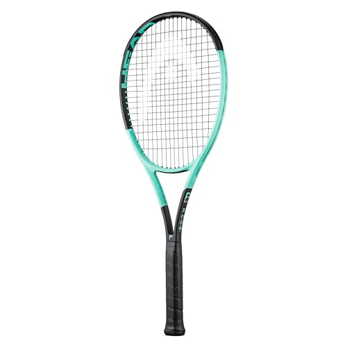 HEAD Boom Pro Tennis Racquet - Strung Mid Tension with Velocity 16 Gauge - 4 1/4