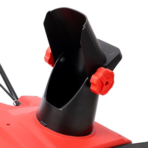 Electric Snow Blower, 20 inch 15A Corded Snow Thrower with Dual LED Headlights & 180° Rotating Chute, 30FT Throwing Distance, 10" Depth WidthClearing, Walk-Behind Snowblower for Driveway Sidewalk, Red