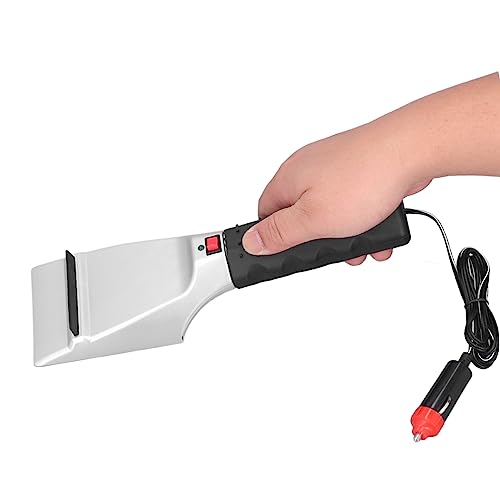 Glomora 12V Auto Heated Snow Shovel, Electric Windshield Ice Scrapers, with Ergonomic Foam Grip, Make Your Winter Travel Worry, for Cars, Trucks, SUVs