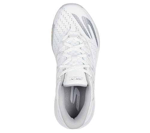 Skechers Women's Viper Court Rally Pickleball Sneaker, White, 8