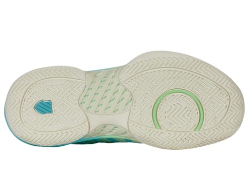 K-Swiss Women's Pickleball Supreme Shoe, Egret/Patina Green, 9 M