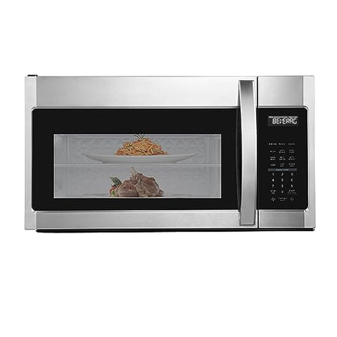 BLACK+DECKER EM044KB19 Over The Range Microwave Oven with One Touch, 1000 Watts, 400 CFM and Auto Cooking, OTR 1.9 Cu.ft