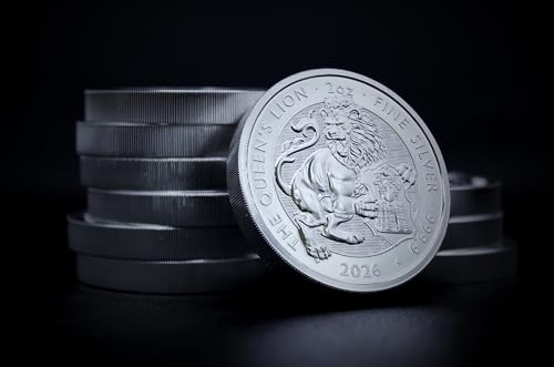 2026 2 oz British Silver Royal Tudor Beasts - Queen's Lion Coin Brilliant Uncirculated with a Certificate of Authenticity £5 Seller BU