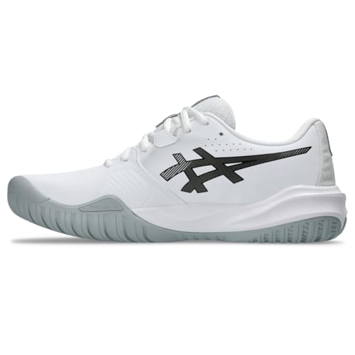 ASICS Men's Gel-Challenger 15 Tennis Shoes, 9.5, White/Gunmetal