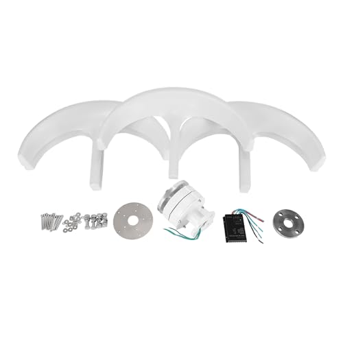 600W Wind Turbine Generator With Controller, 5 Blades, Lantern Shape, Automatic Wind Angle Speed Regulation, 3-Phase AC Permanent Magnet for Home Use